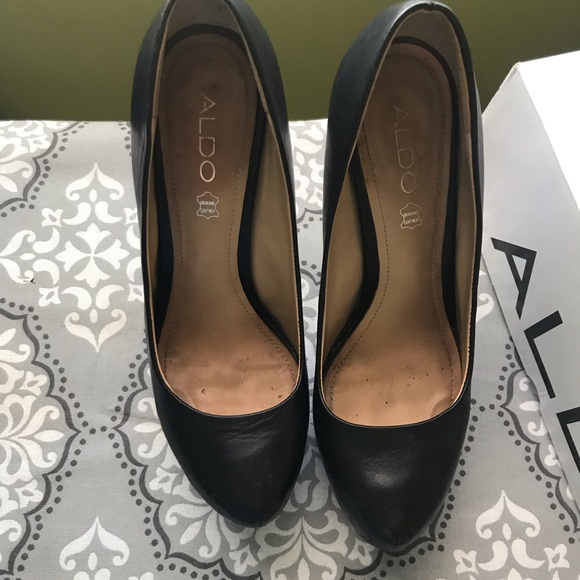 Aldo black heels pump size 38 USA 8 - Picture 7 of 8